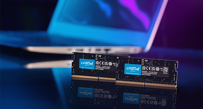 Crucial DDR5 DRAM pour ordinateur portable
