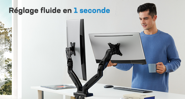HUANUO Support Ecran PC 2 Ecran de 13 à 32 Pouces