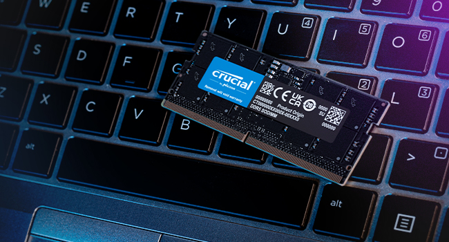Crucial DDR5 DRAM pour ordinateur portable