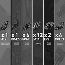 MPG A1000G PCIE5 premium cables