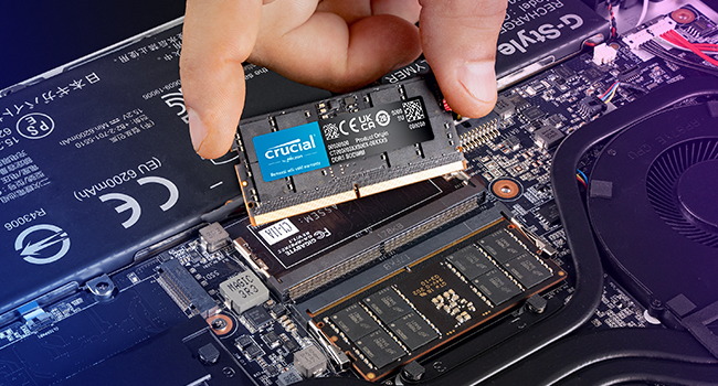 Crucial DDR5 DRAM pour ordinateur portable
