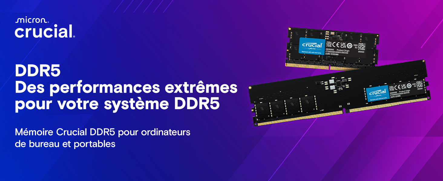 Crucial DDR5 DRAM pour ordinateur portable